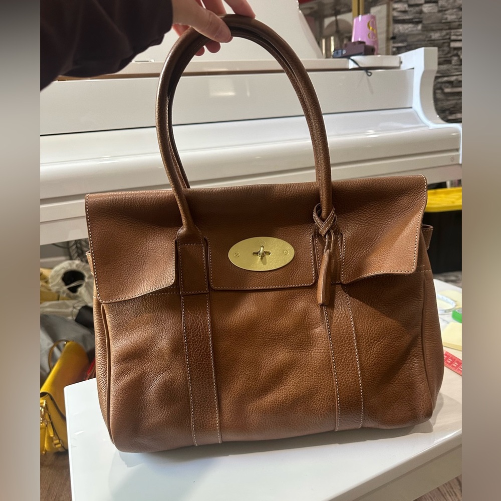 Mulberry Brown Leather Tote Handbag